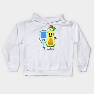 Avocado Nurse Fever thermometer Kids Hoodie